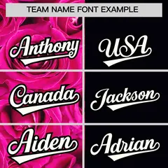 Pink Black Split Rose Print Baseball Jersey 3