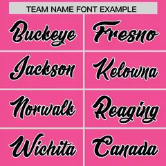 Pink Black Star Pattern Raglan Sleeves Football Jersey 3