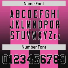 Pink Black Vertical Stripe Gradient Team Football Jersey 4