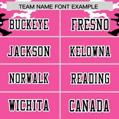 Pink Black-White Camo Authentic Football Jersey 3