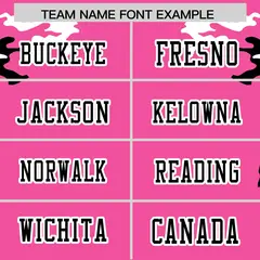 Pink Black-White Camo Authentic Football Jersey 3