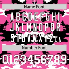 Pink Black-White Camo Varsity Full-Snap Letterman Jacket 4