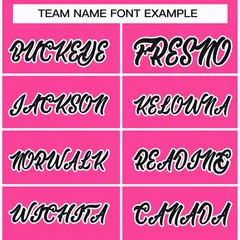 Pink Black-White Classic Style Hockey Jersey 3