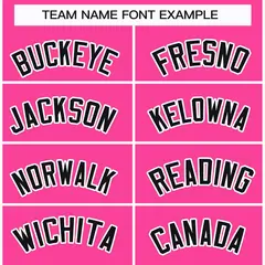 Pink Black-White Classic Style Hockey Jersey 3