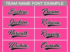 Pink Black-White Classic Style Hockey Jersey 3