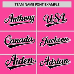 Pink Black-White Color Block Varsity Letterman Jacket 3