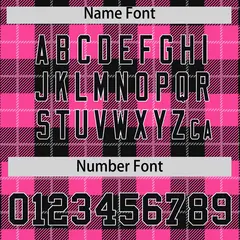 Pink Black-White Plaid Varsity Letterman Baseball Jacket 4