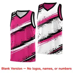Pink Black White Reversible Basketball Jersey Stellar Strike Series 7