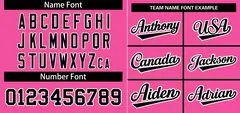 Pink Black-White Stripe Raglan Baseball Jersey 3