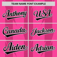 Pink Blade Pattern Raglan Varsity Letterman Baseball Jacket 3