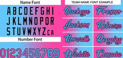 Pink Blue Black-Pink Gradient Heal Basketball Jersey 3