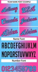 Pink Blue Gradient Fashion Basketball Jersey 4