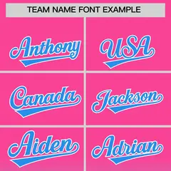 Pink Blue Gradient Varsity Full-Snap Letterman Jacket Hoodie 5