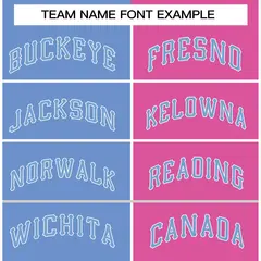 Pink Blue Split Fashion Tops Basketball Jersey 5