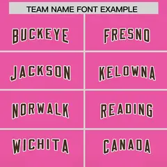 Pink Brown Gradient Vertical Stripe Team Football Jersey 3
