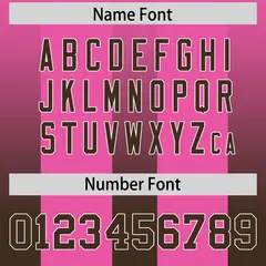 Pink Brown Gradient Vertical Stripe Team Football Jersey 4