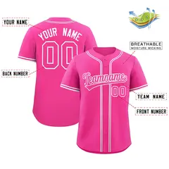 Pink Classic Authentic Baseball Jersey 2