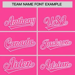 Pink Classic Authentic Baseball Jersey 3