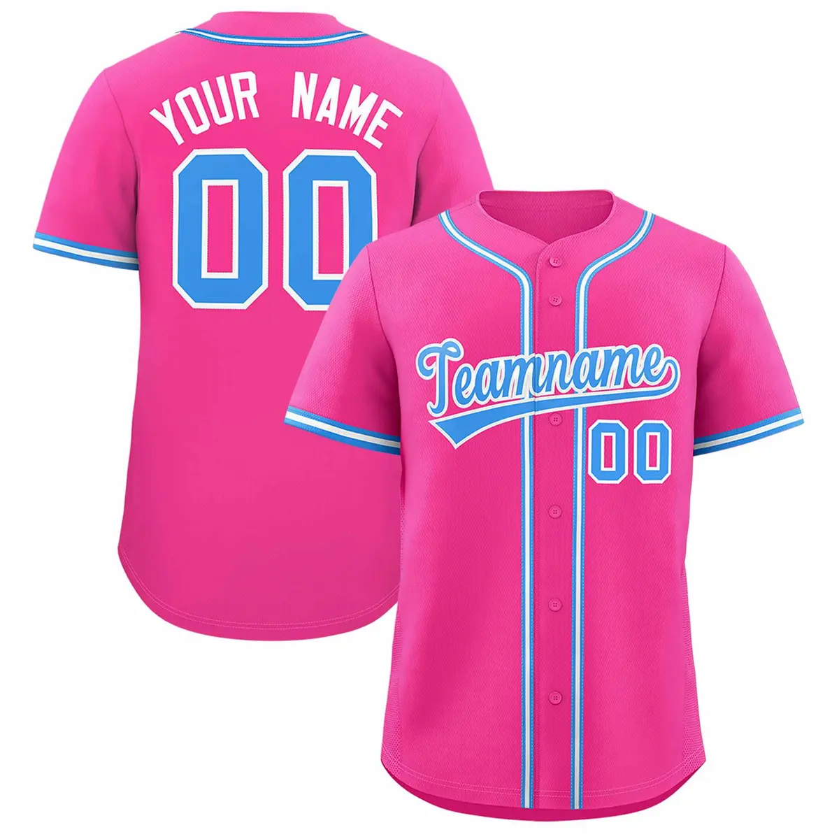 Pink Classic Authentic Baseball Jersey
