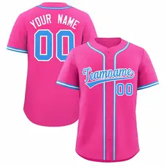 Pink Classic Authentic Baseball Jersey 1