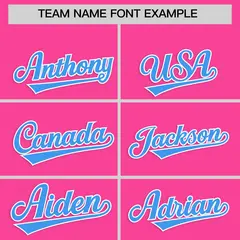 Pink Classic Authentic Baseball Jersey 3