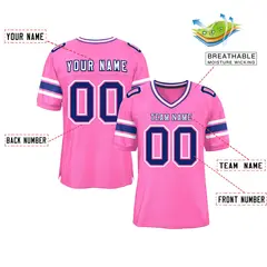 Pink Classic Authentic Football Jersey 2