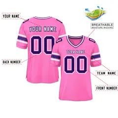 Pink Classic Authentic Football Jersey 2