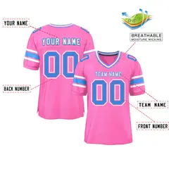 Pink Classic Authentic Football Jersey 2