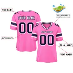 Pink Classic Authentic Football Jersey 2