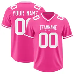 Pink Classic Style American Football Jersey