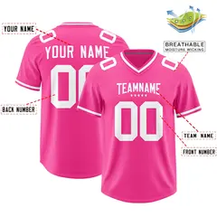 Pink Classic Style American Football Jersey 2