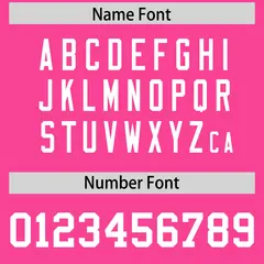 Pink Classic Style American Football Jersey 4