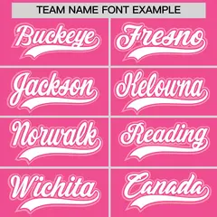 Pink Classic Style Baseball Jersey Sports Uniform 6