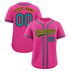 Pink Classic Style Lightweight Baseball Jersey for Teams