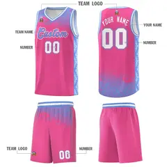 Pink Cloud Pattern Sports Uniform Basketball Jersey 5