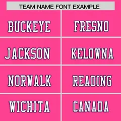 Pink Color Block Mesh Authentic Football Jersey 3