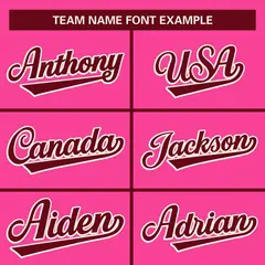 Pink Crimson Full-Snap Raglan Varsity Letterman Baseball Jacket 5