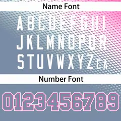 Pink Dark Gray Tiny Spot Gradient Authentic Baseball Jersey 4