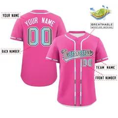 Pink Demiboy Pride Month Classic Authentic Baseball Jersey 2