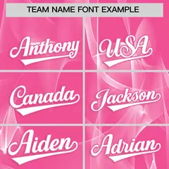 Pink Fumes Graffiti Pattern Authentic Baseball Jersey 3