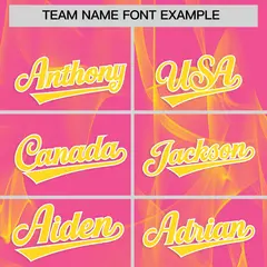 Pink Fumes Graffiti Pattern Authentic Baseball Jersey 3