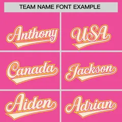 Pink Gold-Cream Raglan Camo Varsity Letterman Jacket Hoodie 5