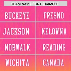Pink Gold Gradient Outdoor Flag Football Jersey 3
