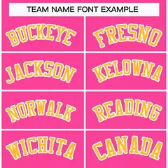 Pink Gold-White Classic Style Hockey Jersey 3