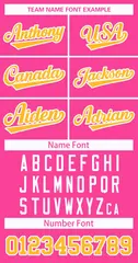 Pink Gold-White Classic Style Hockey Jersey 3