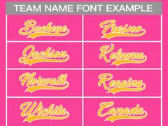 Pink Gold-White Classic Style Hockey Jersey 3