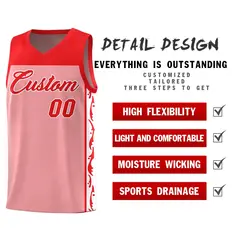 Pink Graffiti Side Pattern Basketball Jersey 2
