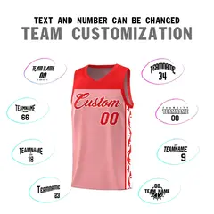 Pink Graffiti Side Pattern Basketball Jersey 4