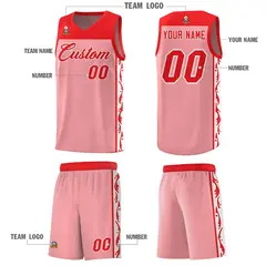 Pink Graffiti Side Pattern Basketball Jersey 5