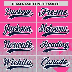 Pink Gray Navy Rising Stars Gradient Fashion Baseball Jersey 3
